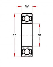 Подшипник Высокотемпературные подшипники Подшипник 6202 BHTS ZZ C4 220°-250° (BECO) по выгодным ценам Ливны
